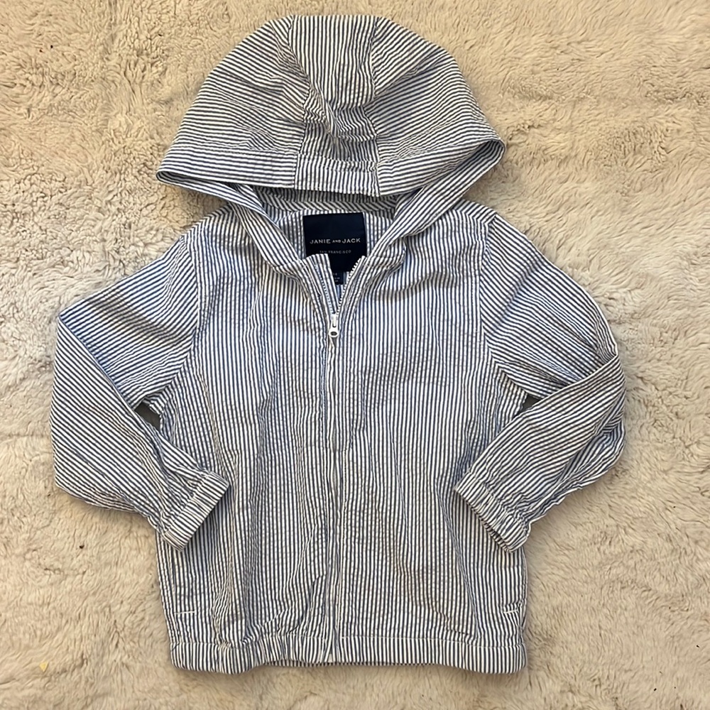 Janie and Jack seersucker jacket, size 3-4 toddler